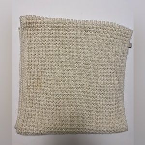 LOFT cream and gold sparkle chunky knit infinity scarf
